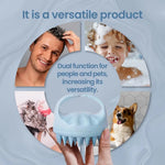 Hair Scalp Massager Shampoo Brush Scalp Exfoliator for Dandruff Removal for Hair Growth Wet Dry Scalp Exfoliator Brush - AliE
