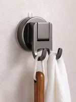 Suction Cup Double Hooks – No Drill Wall Mounted Bathroom & Shower Hooks