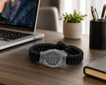 Viking Bracelet for Men – Nordic Rune Compass Paracord Bracelet